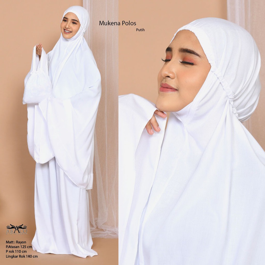 Mukena Bali Jumbo remple Polos Aulia