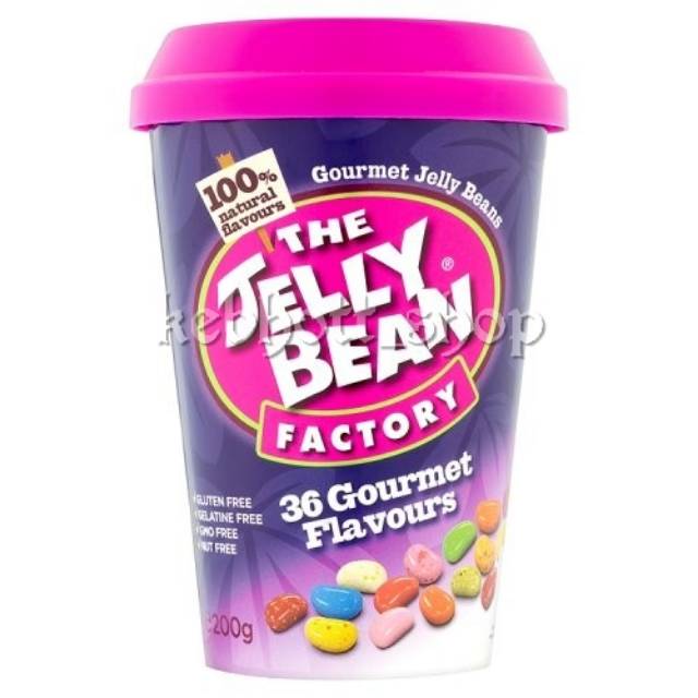 

The Jelly bean factory candy cup 200gr permen jell lunak