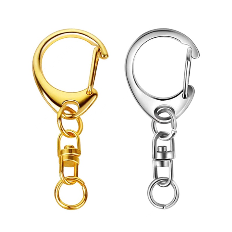 Siy Zinc Alloy Metal Blank Keyring Keychain Split Ring Keyfob Untuk Key Holder Rings Wanita Pria DIY Untuk Gantungan Kunci Untuk Kunci