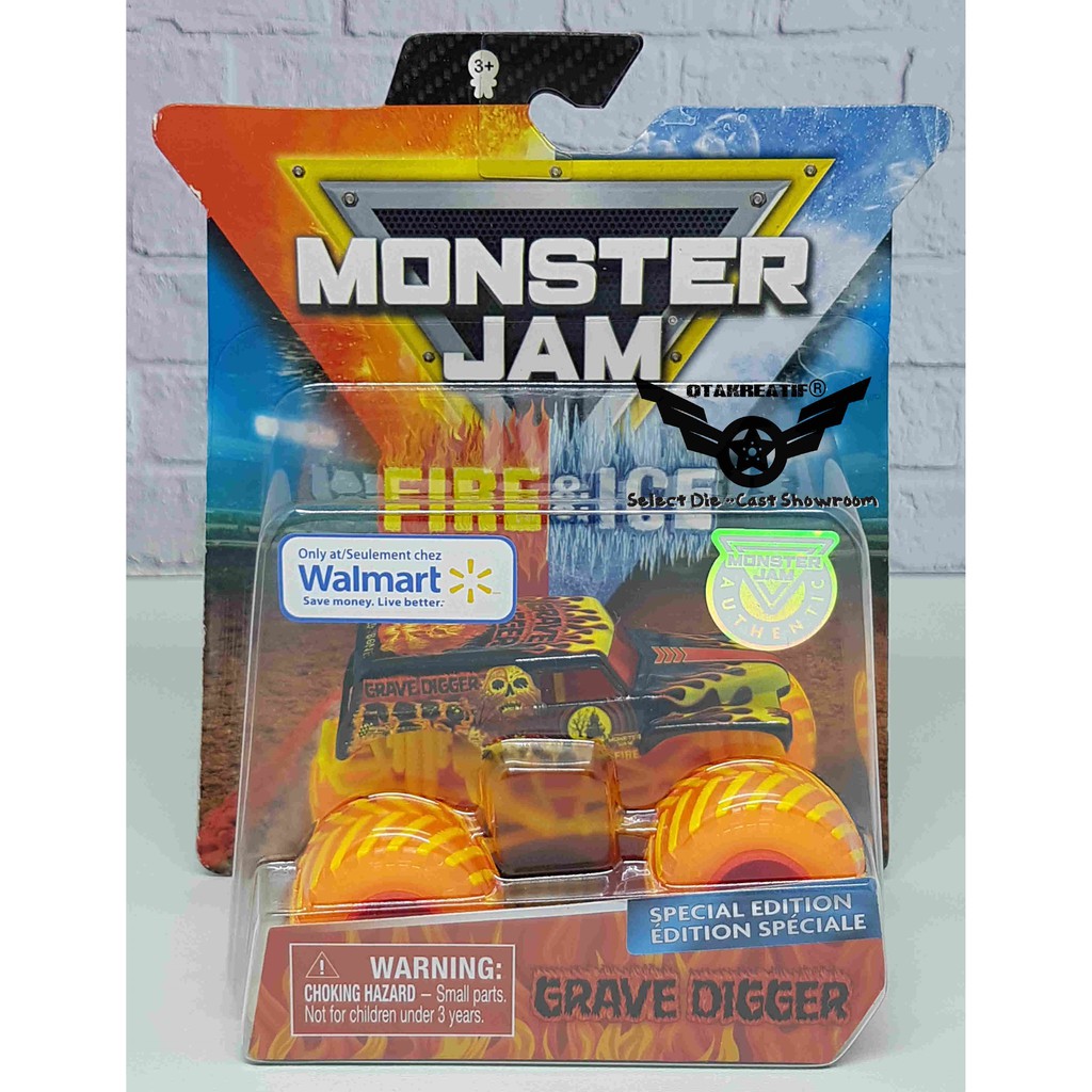 monster jam fire and ice playset