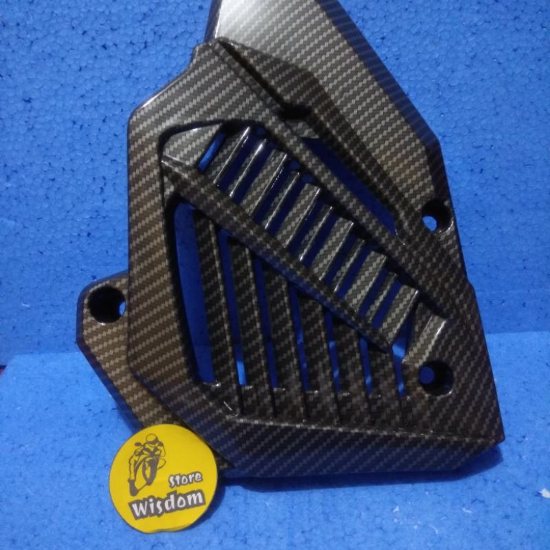 Cover Radiator Vario 125 150 Carbon Fi tutup karbon led new old techno cbs cnc hrc nemo tzm original