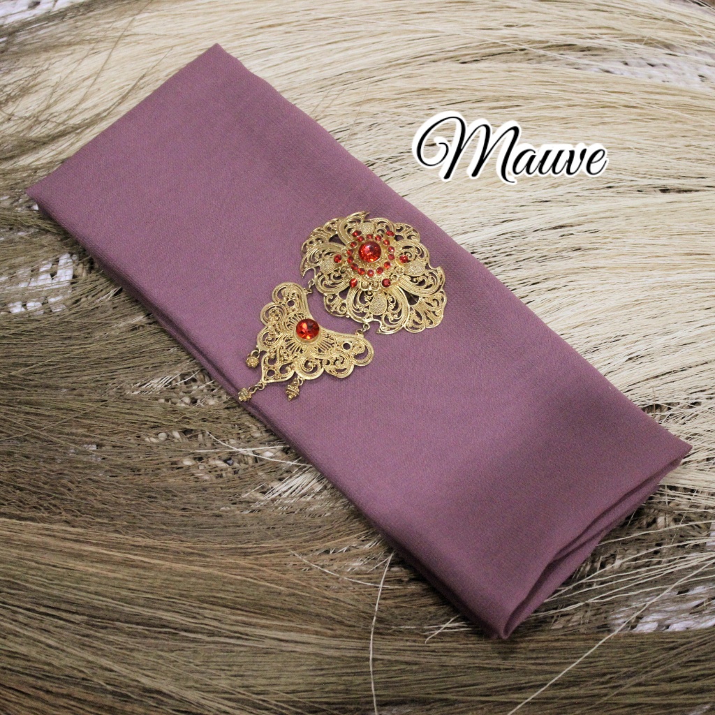 Selendang Sifon Hycon | Selendang Bali | Senteng-Mauve