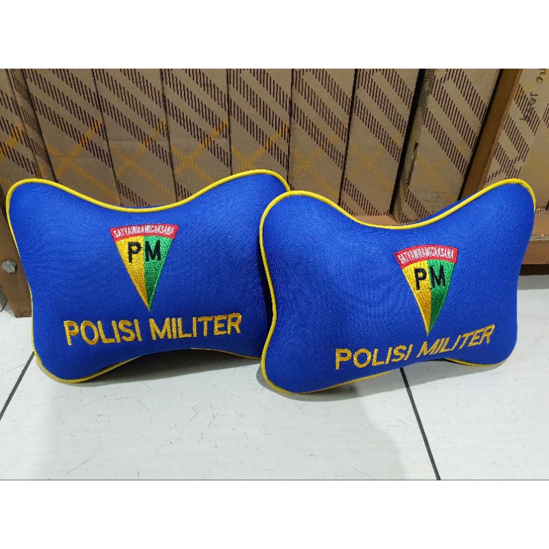 bantal mobil POLISI MILITER BIRU / bantal mobil Polisi Militer PM
