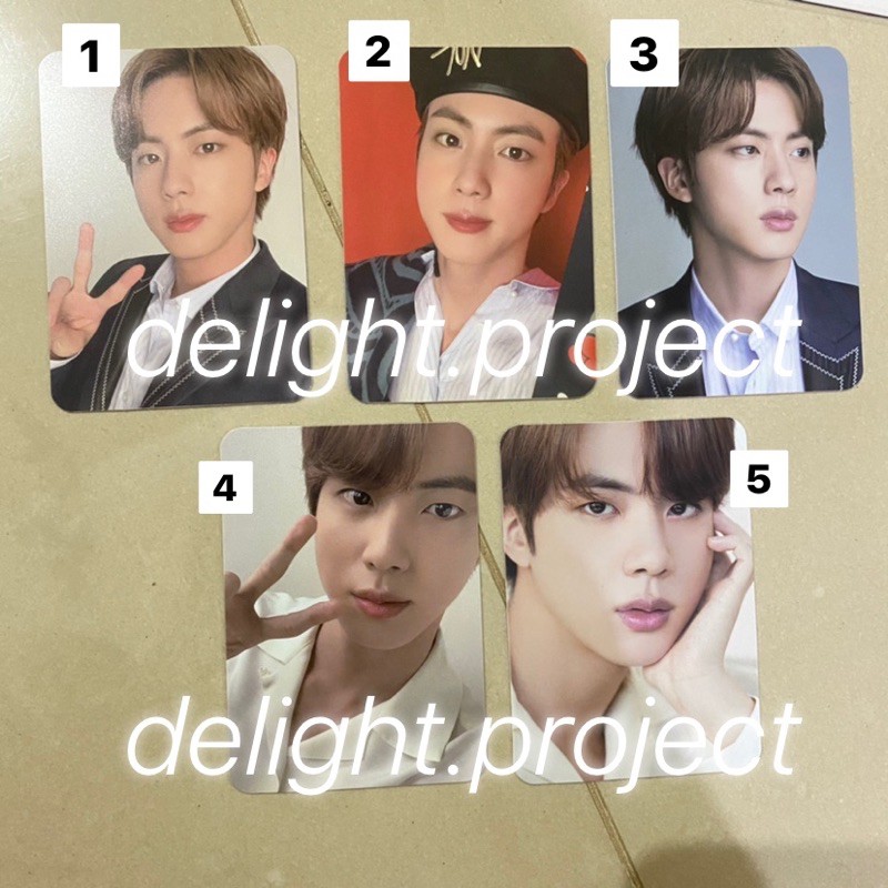 [READY] Pc photocard Jin individual dicon magazine majalah korean korea bts topi beret