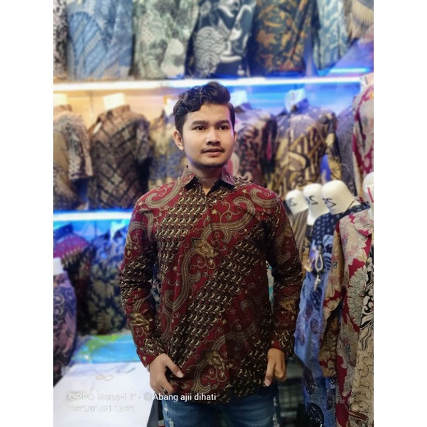 KEMEJA BATIK KATUN PREMIUM FOURING LENGAN PANJANG M L XL XXL L3 L5 KATUN HALUS TIDAK LUNTUR