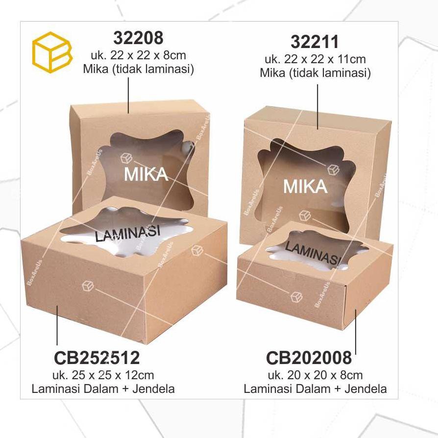 

Qj6> Dus Kue Cake Box Kotak Packaging Kemasan - CB252512(promo)gT9>
