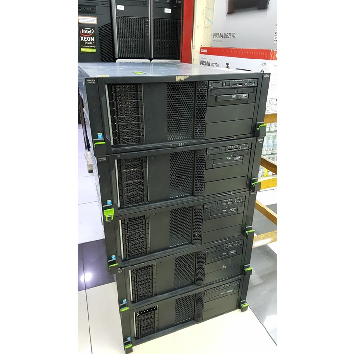 Kondisi: Bekas Berat: 1 Kilogram Kategori: Komputer Rakitan Etalase: Semua Etalase HP proliant DL380 G7  Xeon E5640 (dobel prosesor) DDR3 ECC 128 GB Hdd SAS 300gb x 4 Lancard Gigabyte 4port (1000mbps) Power suplay dobel (redundant) Full Caddy