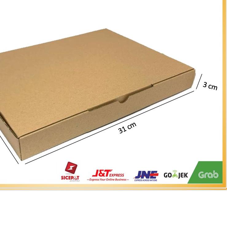 

۞ (10pcs) Kardus 31x23x3 cm....Die Cut kotak Kue, snack -aksesoris-dll model box pizza ✵