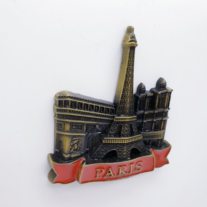 3D LOGAM Souvenir Negara magnet Kulkas Tempelan Paris big Eiffel Tower