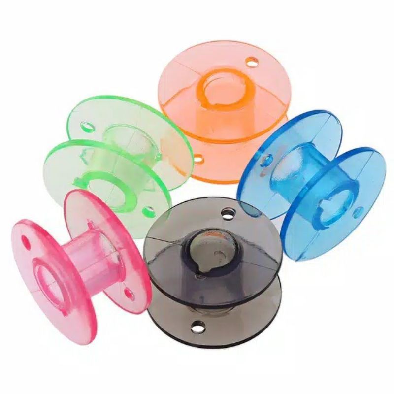 BOBBINS/BOBBIN/SPOOL/SPUL/PALET MESIN JAHIT PORTABLE WARNA WARNI