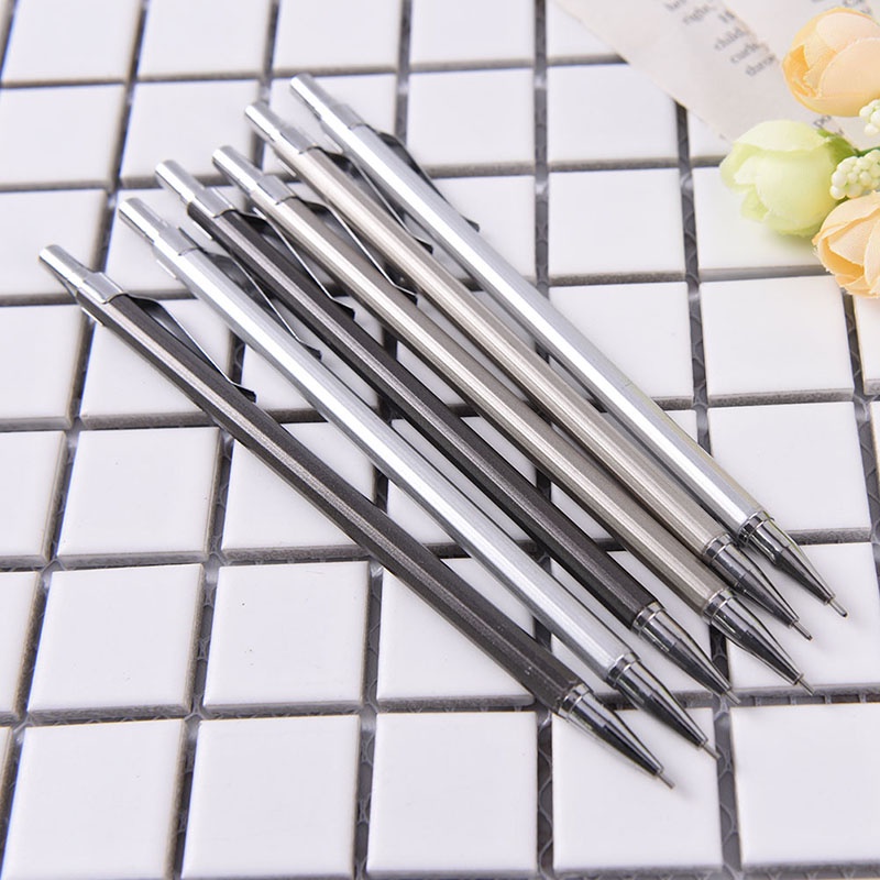 {LUCKID}0.5/0.7mm Metal Mechanical Automatic Pencil For School Writing Drawing Supplie