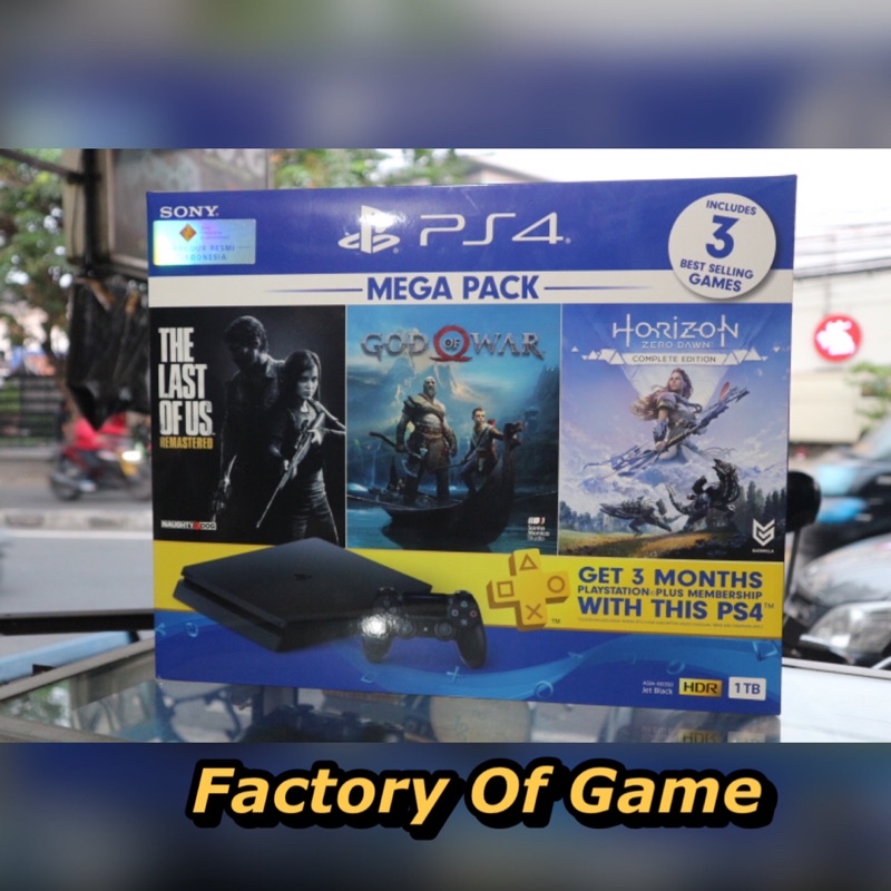 PS4 Slim 1tb Megapack 1 New Grezz Sony resmi