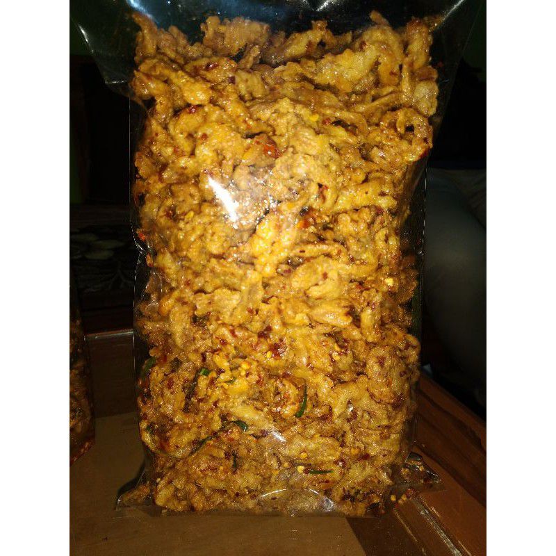 

keripik jamur crispy pedas daun jeruk premium 1 kg murah