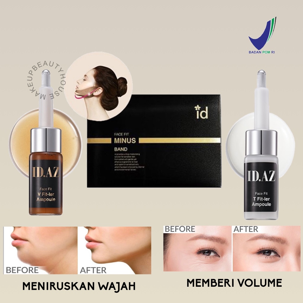 ID Placosmetics - Face Fit V Fit-Ler Ampoule (Penirus Wajah) | Face Fit T Fit (Pemberi Volume) 15ml 