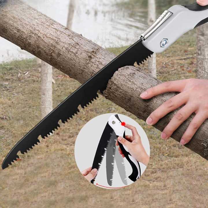 KNIFEZER Gergaji Lipat Portabel Folding Wood Hand Saw - LA146