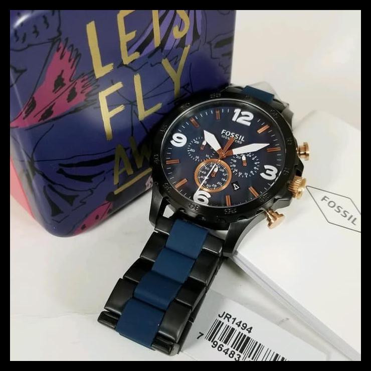 Indh Jam Tangan Pria Fossil JR 1494 / Jam Fossil Cowok Terbaru JR1494 Murah TERBAIK Kode 474