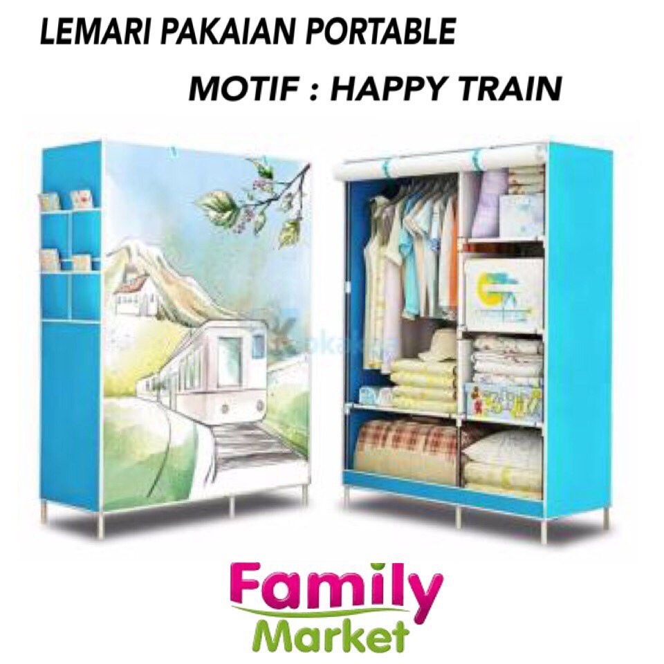  LEMARI  PAKAIAN MULTIFUNCTION WARDROBE TERMURAH 3300 