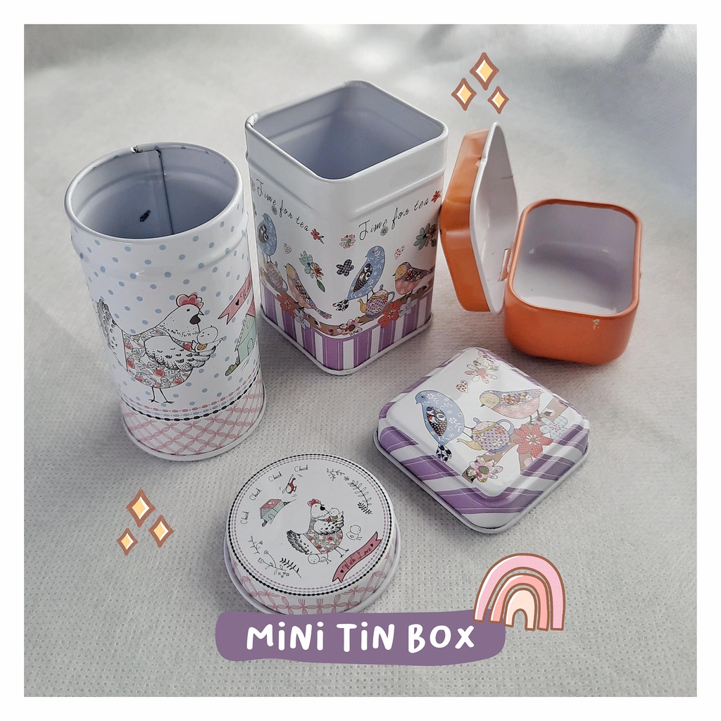 Kotak Kaleng Permen Kotak Teh Dekorasi Rumah Toples Kaleng