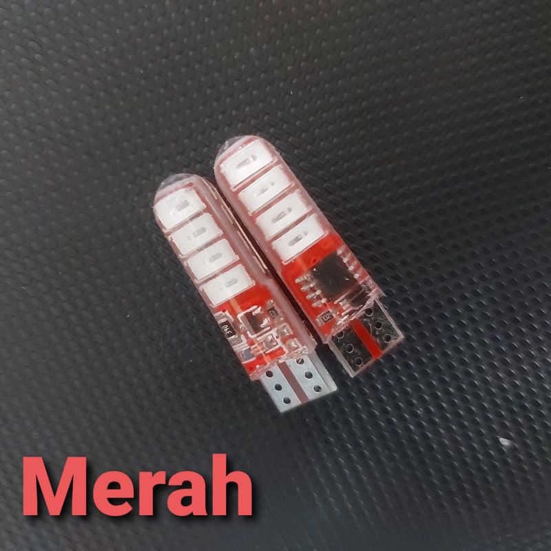 Lampu Sen Jelly T10 Led6 Kedip Atau Diam, lampu LED T10 12v motor mobil
