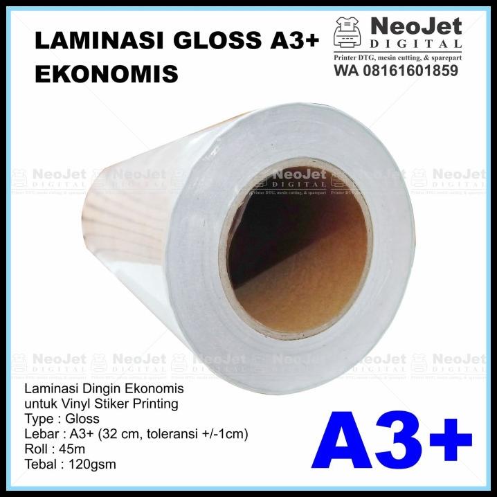 

Heaven | Laminasi Glossy Dingin Cold Lamination Film Vinyl Stiker A3+ 120Gr 45M