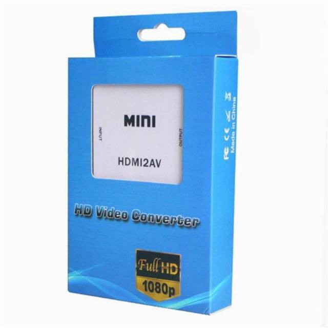 Hdmi2av mini / hdmi2av RCA converter adapter / mini hdmi / alat penyambung hp ke tv tabung