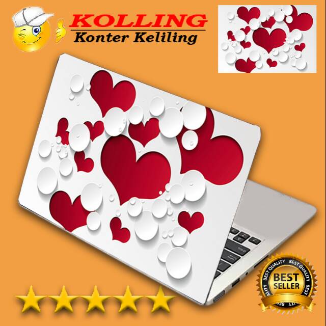 Garskin Laptop love 17 Skin Laptop Stiker Laptop