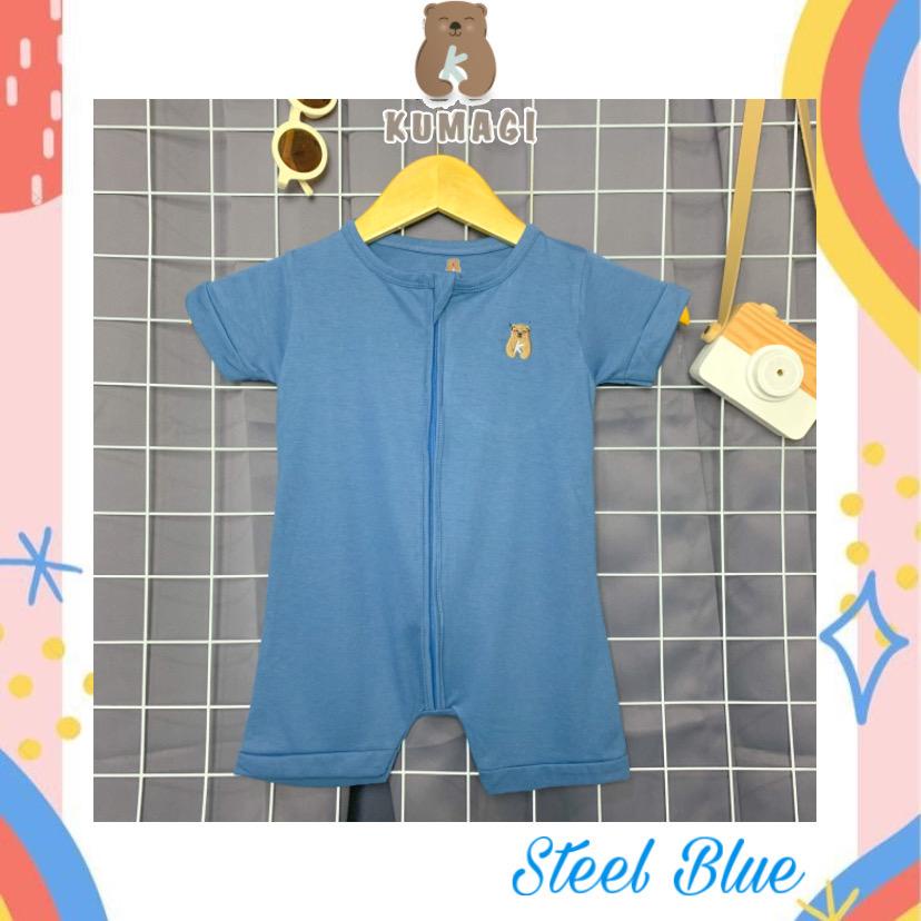 Kumagi - Jumper Goma Romper Bayi Lucu Cotton Bamboo Unisex Usia 0-3tahun Lengan pendek - Romper Baju Jumper Bahan Cotton Bamboo Anak Termurah