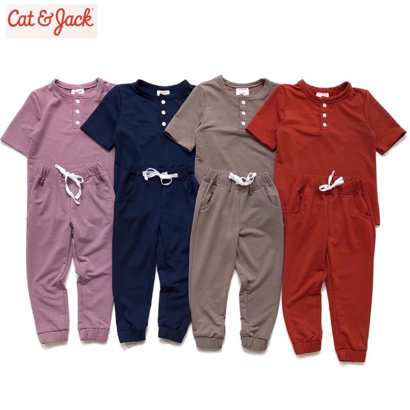 PAJAMAS POLOS ANAK CAT AND JACK ( 1-5 TAHUN )