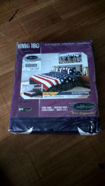 Sprei / Sprei California 160x200 / Sprei Motif Amerika