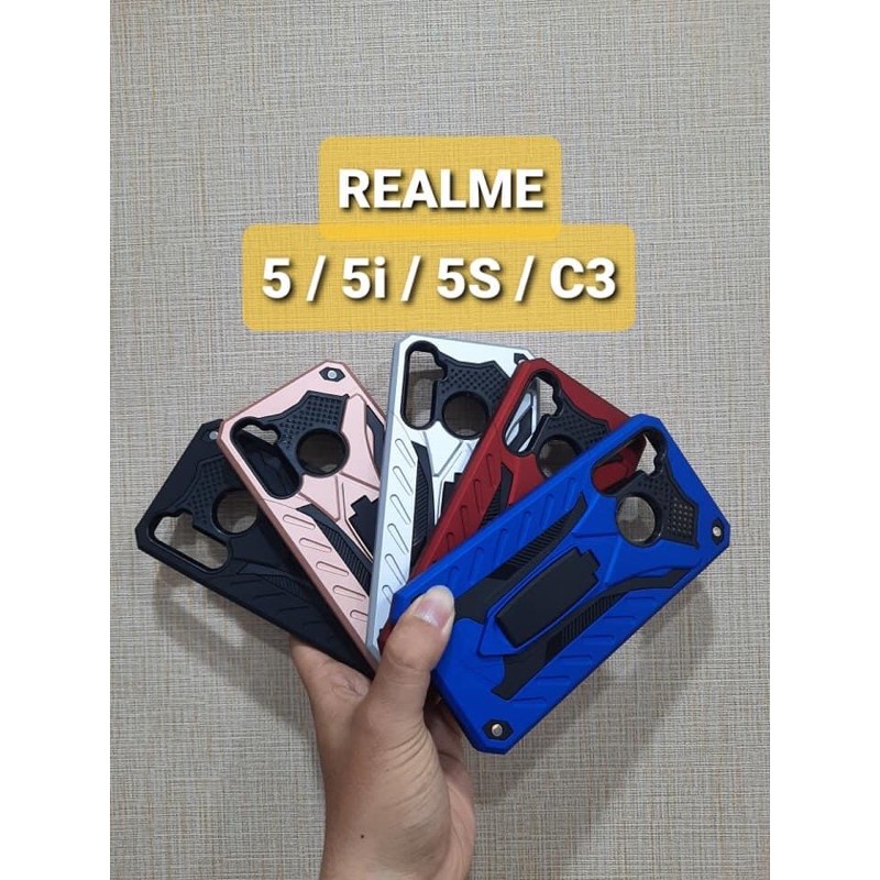 HARDCASE SPIGEN STANDING REALME 5/5I/5S/C3 VIVO Y11/Y12/Y12i/Y15/Y17 VIVO Y91C OPPO A3S REALME C1