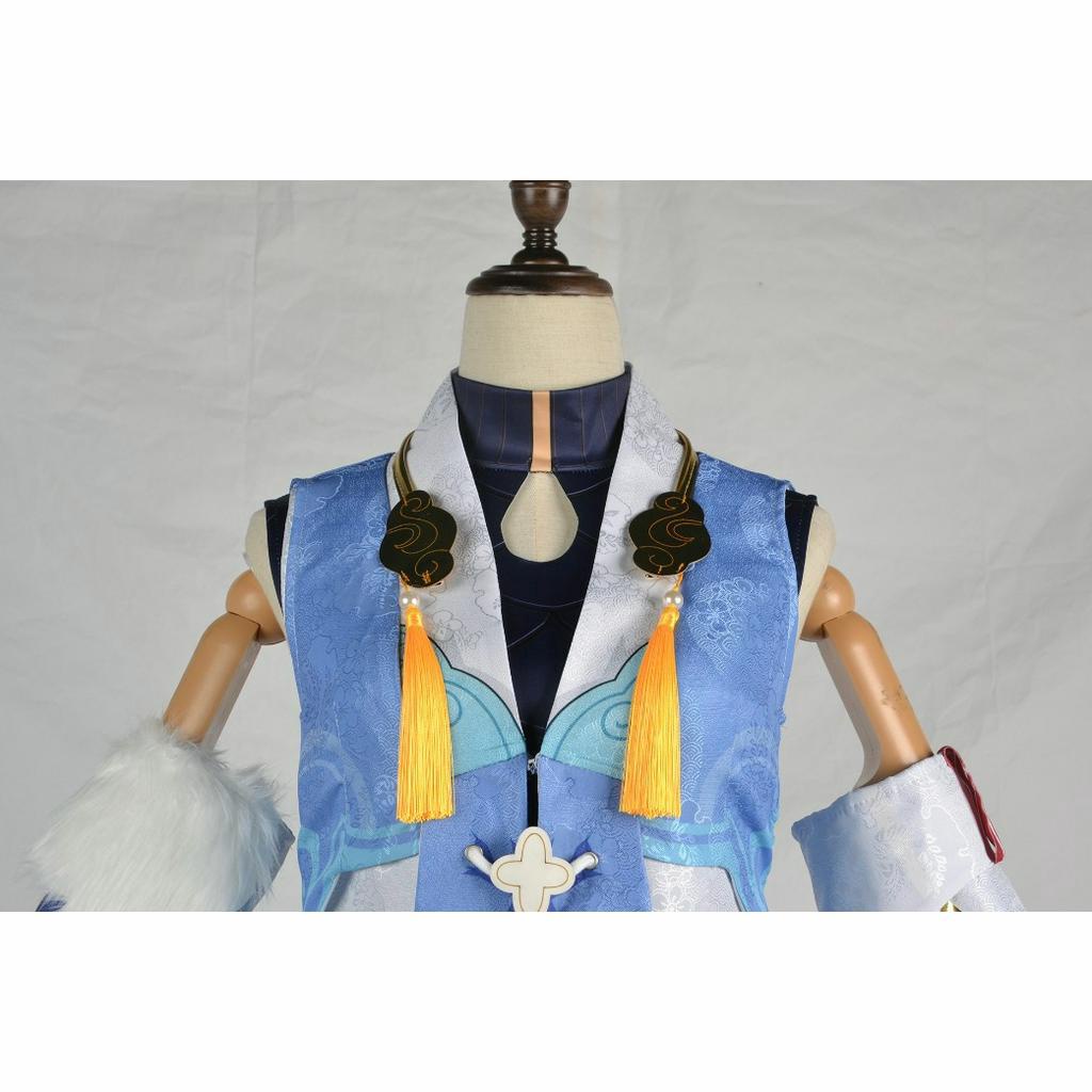 Cosplay Costume Game Honkai: Star Rail Character Uniform Outfit Halloween Party Women Purple Wig