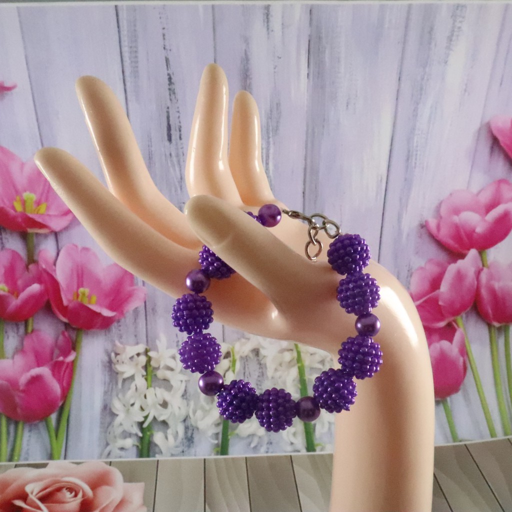 Gelang 'Manik Berry  Gelang Handmade Terbaru aksesories Wanita By Tokopelanginicer