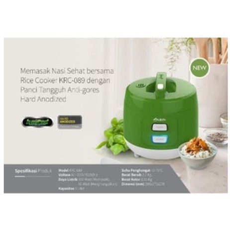 Kirin Rice Cooker / Magicom 1 Liter KRC-089 Green 1L Hard Anodized