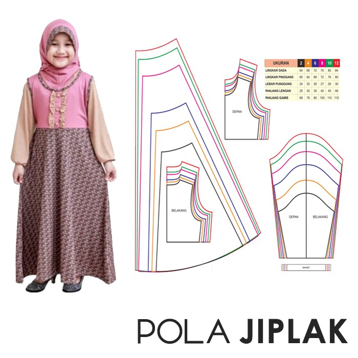 40+ Trend Terbaru Pola Baju Gamis Anak Perempuan 2 Tahun