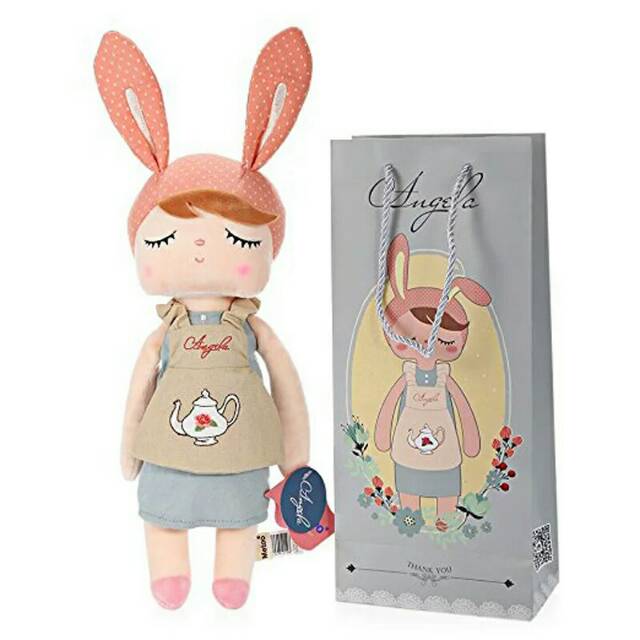 MOMBABY1 Boneka Metoo Angela Baby Teko Sepeda dan Puding atau Kado Mainan Anak Perempuan Boneka Angela Baby