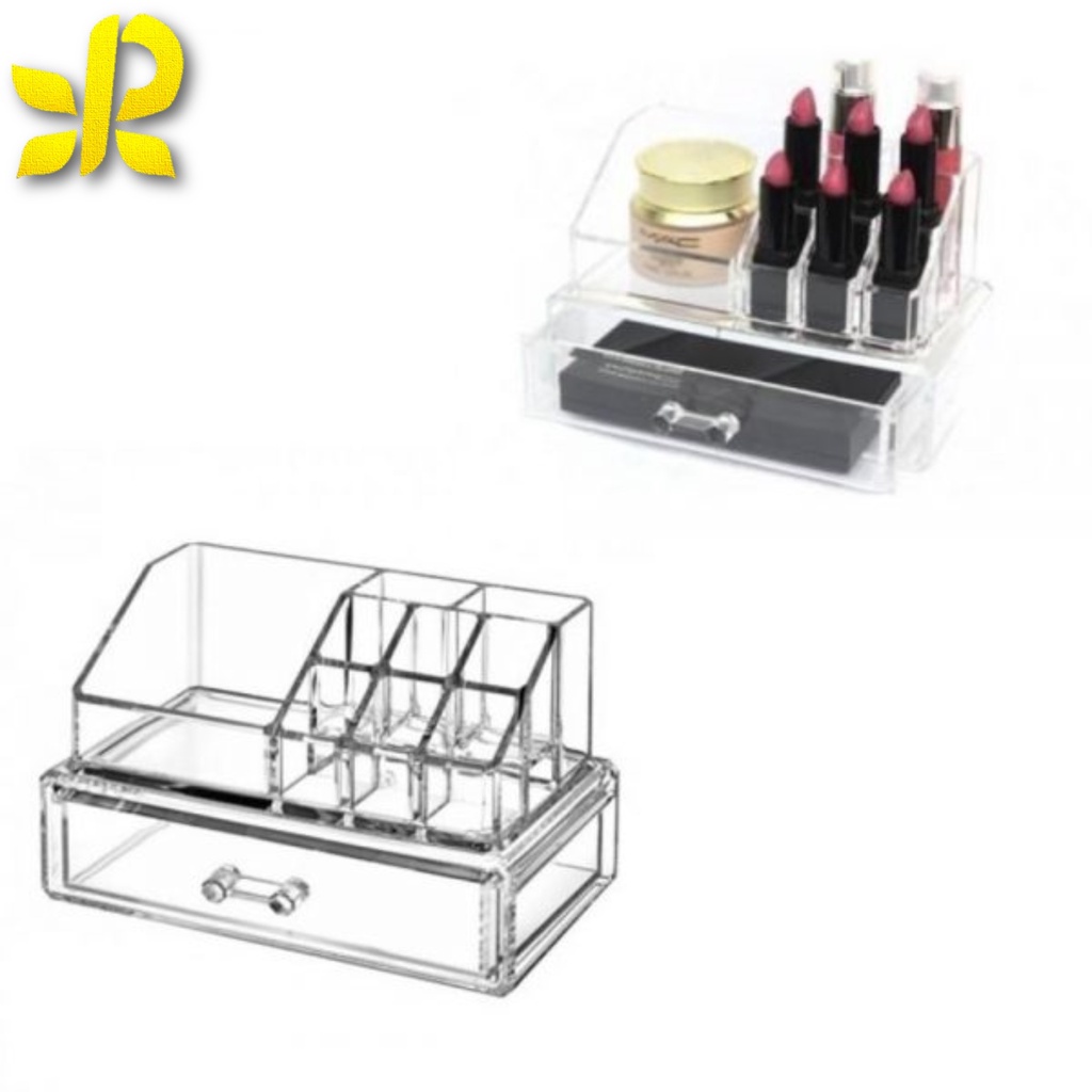 KOTAK MAKE UP ACRYLIC 2204-2 ORGANIZER AKRILIK / MAKE UP ORGANIZER