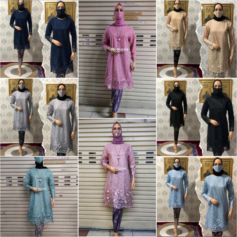 COD / SET KEBAYA MODERN / SETELAN KEBAYA MODERN / SETELAN KEBAYA BROKAT / ATASAN KEBAYA SAJA / KEBAYA BROKAT / KEBAYA BRUKAT / KEBAYA PESTA / KEBAYA WISUDA / TUNIK / TUNIK BROKAT / TUNIK TULLE-Atasan Saja