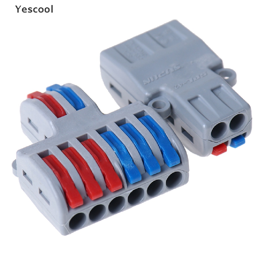 Yescool 1pc Konektor Kabel Terminal Splitter 2 In 4 / 6 Out SPL-42 / 62