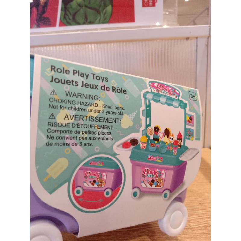 Miniso Role play toys ice cream cooking mainan anak gerobak ice cream mainan anak gerobak masak