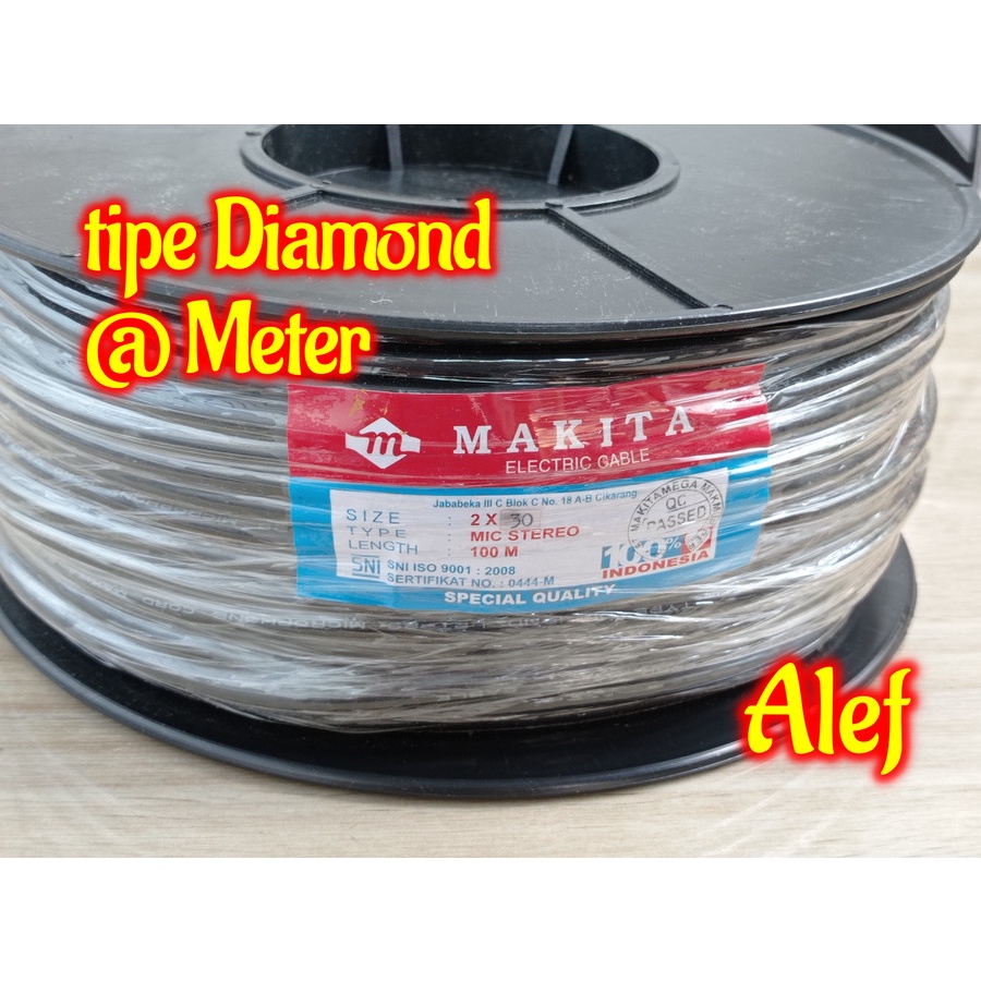 kabel canare makita Diamond 2x30 L2T-2S mic stereo L2T 2S