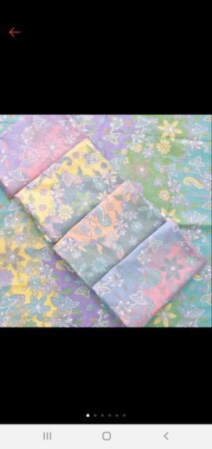 Kain Batik Soft Pelangi- Kain Batik Pekalongan- Kain Batik Katun- Kain Batik Pastel- Kain Batik