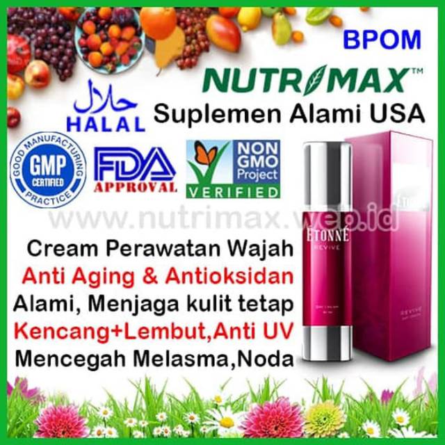 [ORIGINAL] ETONNE REVIVE DAY CREAM 50ML / ETONNE REVIVE DAY CREAM / NUTRIMAX KRIM PERAWATAN KULIT