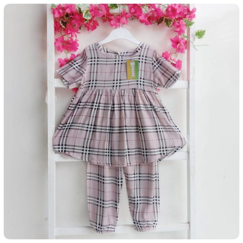 9 bulan -4 Tahun Set Selomita Beuzee Setelan Rayon Anak