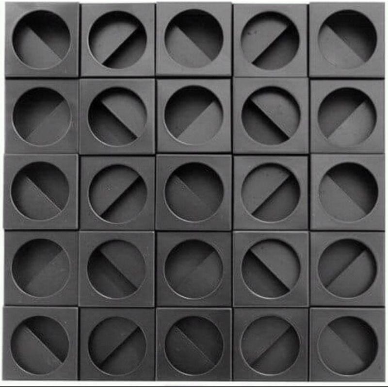 Roster Loster Modern/Roster Beton/Roster Minimalis/Lobang angin lingkaran abu