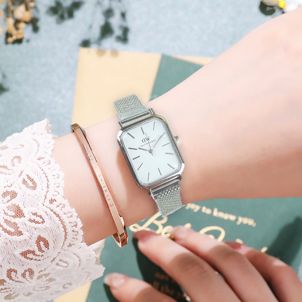 COD✅ Jam Tangan Wanita Rantai Magnet Segi Fashion Watch Rantai Pasir Impor Premium Harga Grosir   S1230