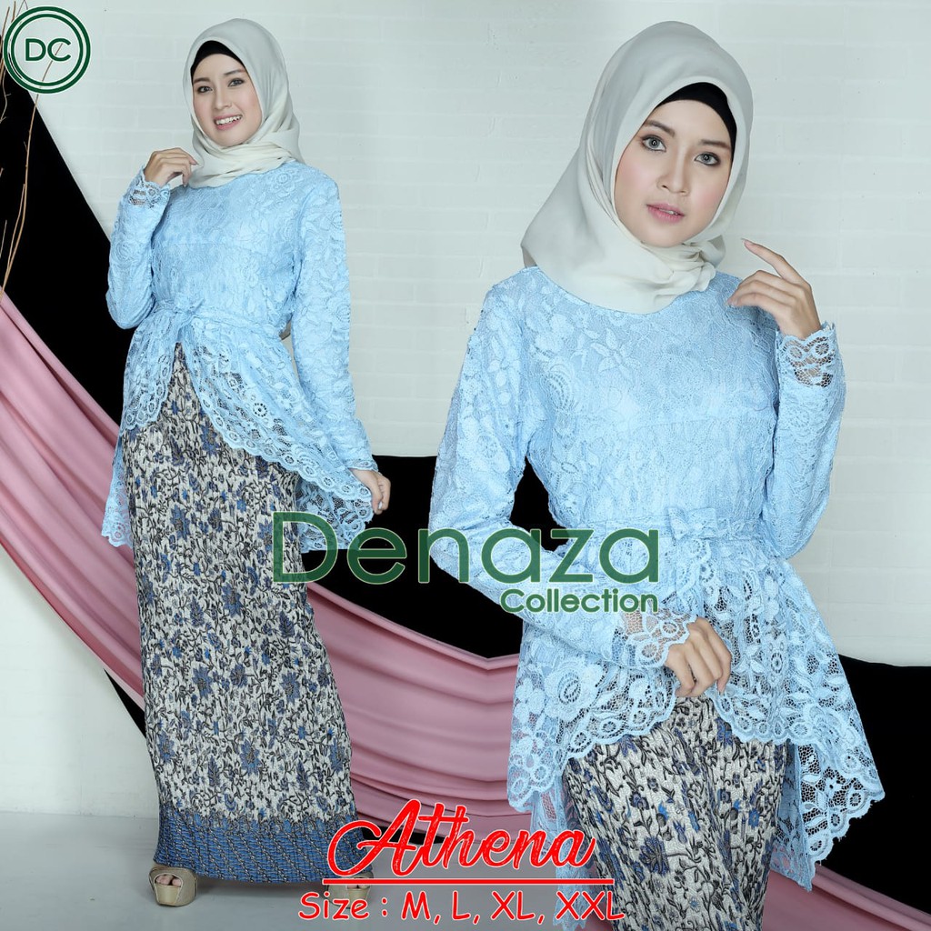 DEN&gt; NEW DESIGN KEBAYA BRUKAT - KEBAYA ATTENA - BRUKAT FASHION ANAK MUDA - BAJU KEBAYA MODERN PESTA