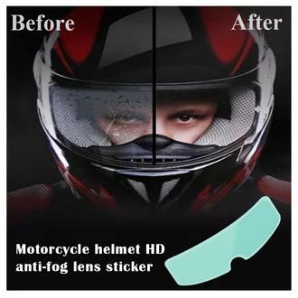 ANTI FOG HELM Film Nano Coating For Helmet Berkualitas Anti Air Embun Hujan Termurah