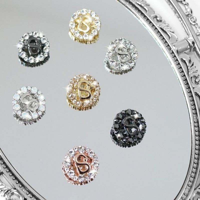 Brooch Buttonscarves Petite Round Crystal by Buttonscarves brooch