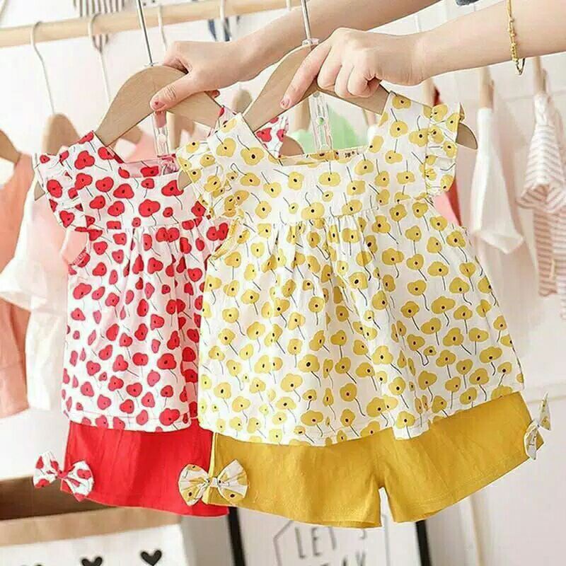 Setelan Set 2pcs Anak Perempuan Flower DANDELION