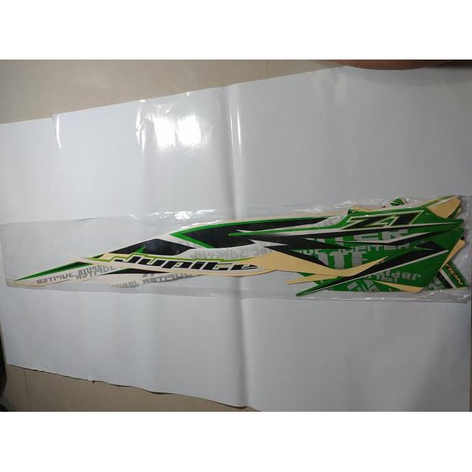 Jual Stiker Bodi & Lis Body & Striping Jupiter Z1 2013 Putih Hijau